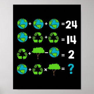Spaß des Mathematiklehrers Tag der Erdordnung Poster
