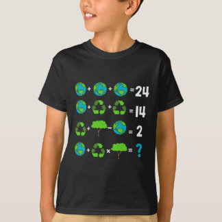 Spaß des Mathematiklehrers Tag der Erdordnung T-Shirt