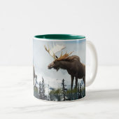 Spaß Design für das Kind in uns allen! Zweifarbige Tasse (VorderseiteRechts)