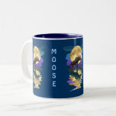 Spaß Design für das Kind in uns allen! Zweifarbige Tasse (Vorderseite Links)