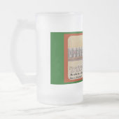 SPASS! DEUTSCHES SPRICHWORT-BIER-TASSE ~ HAT ER MATTGLAS BIERGLAS (Links)