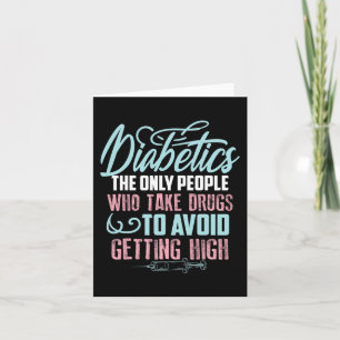 Spaß Diabetes Bewusstsein Geschenk Niedliche Diabe Karte