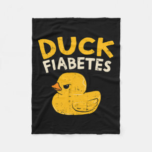 Spaß Diabetes Bewusstsein I Duck Fiabetes I Cool R Fleecedecke