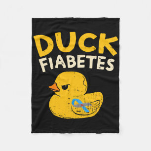 Spaß Diabetes Bewusstsein I Duck Fiabetes I Cool R Fleecedecke