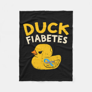 Spaß Diabetes Bewusstsein I Duck Fiabetes I Cool R Fleecedecke