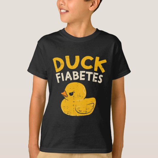Spaß Diabetes Bewusstsein I Duck Fiabetes I Cool R T-Shirt (Vorderseite)