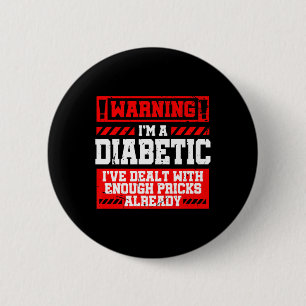 Spaß Diabetes Bewusstsein Monat S Diabetiker Button