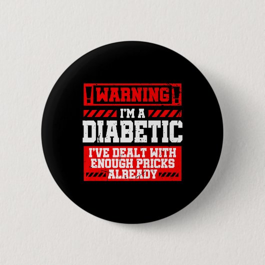 Spaß Diabetes Bewusstsein Monat S Diabetiker Button (Vorderseite)