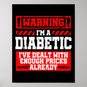 Spaß Diabetes Bewusstsein Monat S Diabetiker Poster