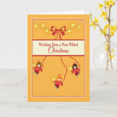 Spaß Die Weihnachtskarte mit Kleinen Engeln gefüll Karte (Gelbe Blume)