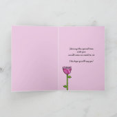 Spaß Doodle Blume rosa blau Sei mein Ringträger Einladung (Innenseite)