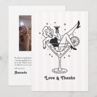Spaß Doodle Martini Junggesellinnenabschied Foto
