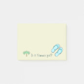 Spaß drehen Reinfall-Palme Sommer-dennoch Post-it Klebezettel (Vorderseite)