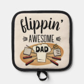 Spaß Drehend Phantastische Vater GRILLEN Topflappen (Vorderseite)