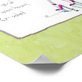 Spaß drucken/drucken mit Text Poster (Ecke)