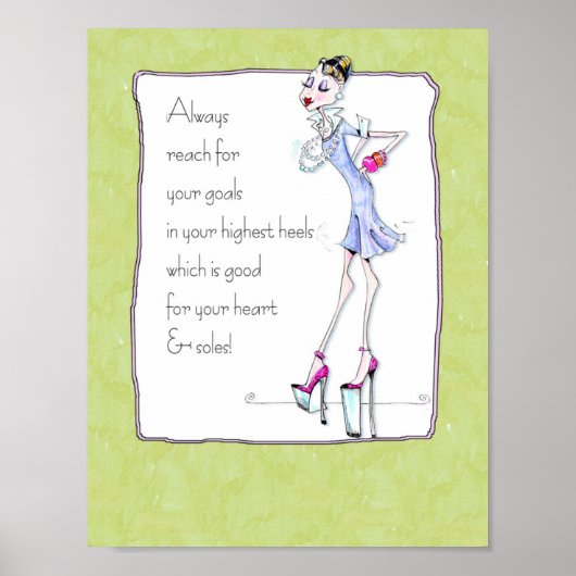 Spaß drucken/drucken mit Text Poster (Vorne)