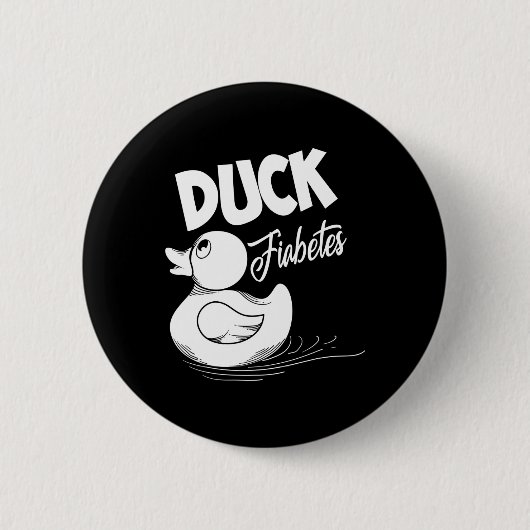 Spaß Duck Fiabetes Cool Diabetes Sensibilisierung Button (Vorderseite)