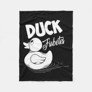 Spaß Duck Fiabetes Cool Diabetes Sensibilisierung Fleecedecke