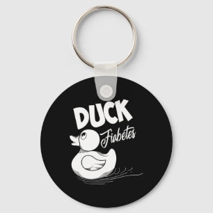 Spaß Duck Fiabetes Cool Diabetes Sensibilisierung Schlüsselanhänger