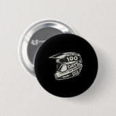 Spaß durch 100 Schultage - Race Helme Button (Vorne & Hinten)