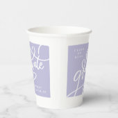 Spaß-Ecke-Script lila Abschlussfeier Pappbecher (Rechts)