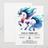 Spaß Editable Horse Geburtstag Einladung (Vorne/Hinten)