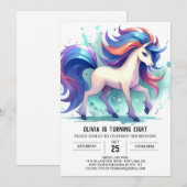 Spaß Editable Horse Geburtstag Einladung (Vorne/Hinten)