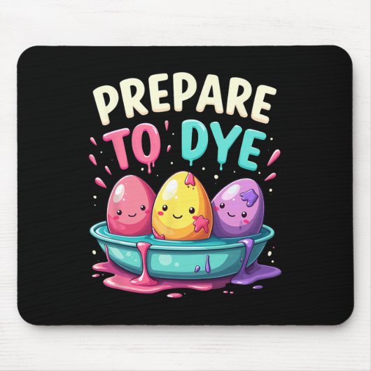 Spaß Ei Jagd Vorbereitung auf Färbung 3 Mousepad (Vorne)