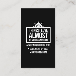 Spaß-Eigner von Funny Boat Visitenkarte