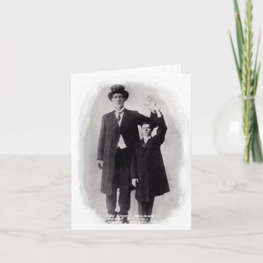 SPASS!  EIN RIESIGES HALLO! ~ ZIRKUS-RIESE!  KARTE (Vorderseite)