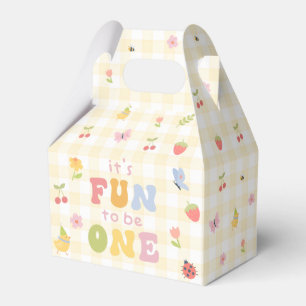 Spaß, eine karierte bunte Geburtstagsgeschenkbox z Geschenkschachtel