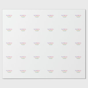 Spaß, einer zu sein 1. Geburtstag Regenbogen Name Geschenkpapier