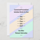 Spaß, einfache "78. GEBURTSTAG SOIREE" Einladung (Rückseite)