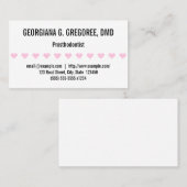 Spaß, einfache Prosthodontist-Visitenkarte Visitenkarte (Vorne/Hinten)