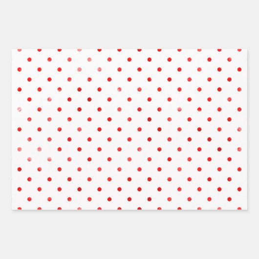 Spaß Einfache Weihnachten Roter Streifen Wasserfar Geschenkpapier Set (Vorderseite 2)