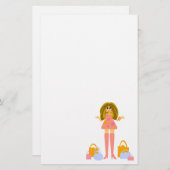 Spaß-Einkauf themenorientiert Briefpapier (Vorne/Hinten)