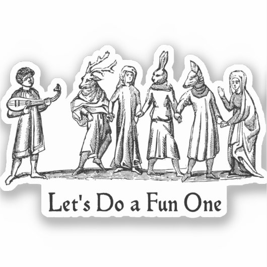 Spaß eins aufkleber (Vorderseite)