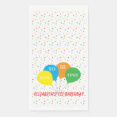 Spaß, Eins zu sein 1. Geburtstag Serviette (Vorderseite)