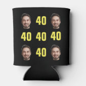 Spaß Einzigartig 40. Geburtstag Foto Cool Retro Dosenkühler (Rückseite)