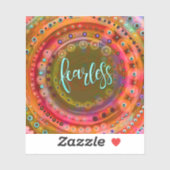 Spaß einzigartig Inspiration farbenfroh, ängstlich Aufkleber (Blatt)