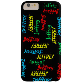 Spaß Einzigartige Wiederholungsnamen auf schwarz,  iPhone 16 Plus Hülle
