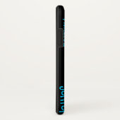 Spaß Einzigartige Wiederholungsnamen auf schwarz, Case-Mate iPhone Hülle (Hinten/Rechts)