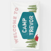 Spaß Einzigartiger Personalisierter Campenname Geb Banner (Vertikal)