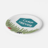 Spaß Einzigartiger Personalisierter Campenname Geb Pappteller (Schrägansicht)