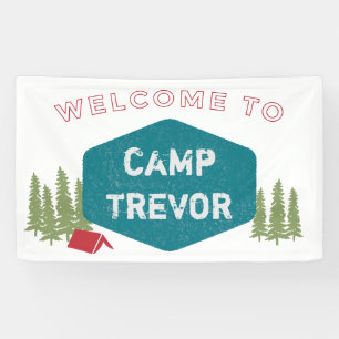 Spaß Einzigartiger Persönlicher Camp-Name Geburtst Banner