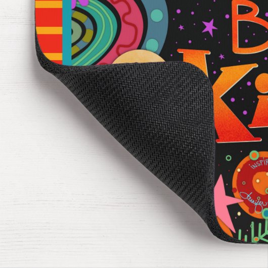 Spaß Einzigartiger Typ sei freundlich und freundli Mousepad (Ecke)