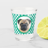 Spaß Einzigartiges Foto für den Hund Schnapsglas (Vorderseite)