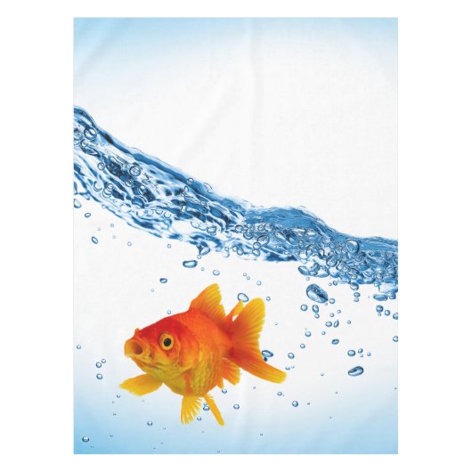Spaß Einzigartiges Goldfish Fisch-Wasser Tischdecke (Vorderseite)