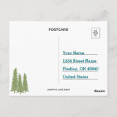 Spaß Einzigartiges Personalisiertes Camp Geburtsta Postkarte (Rückseite)