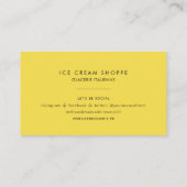 Spaß-Eiscreme-Muster-Muster Visitenkarte (Rückseite)